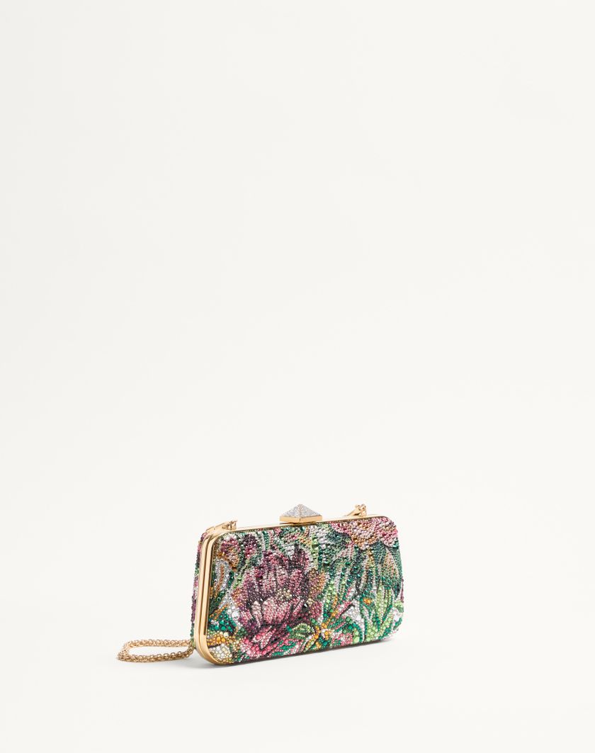 Valentino Handbags Minaudiere Carry Secrets Con Strass Motivo Voyage Imaginaire per Donna in Multicolor | Valentino IT Prezzo Ridotto
