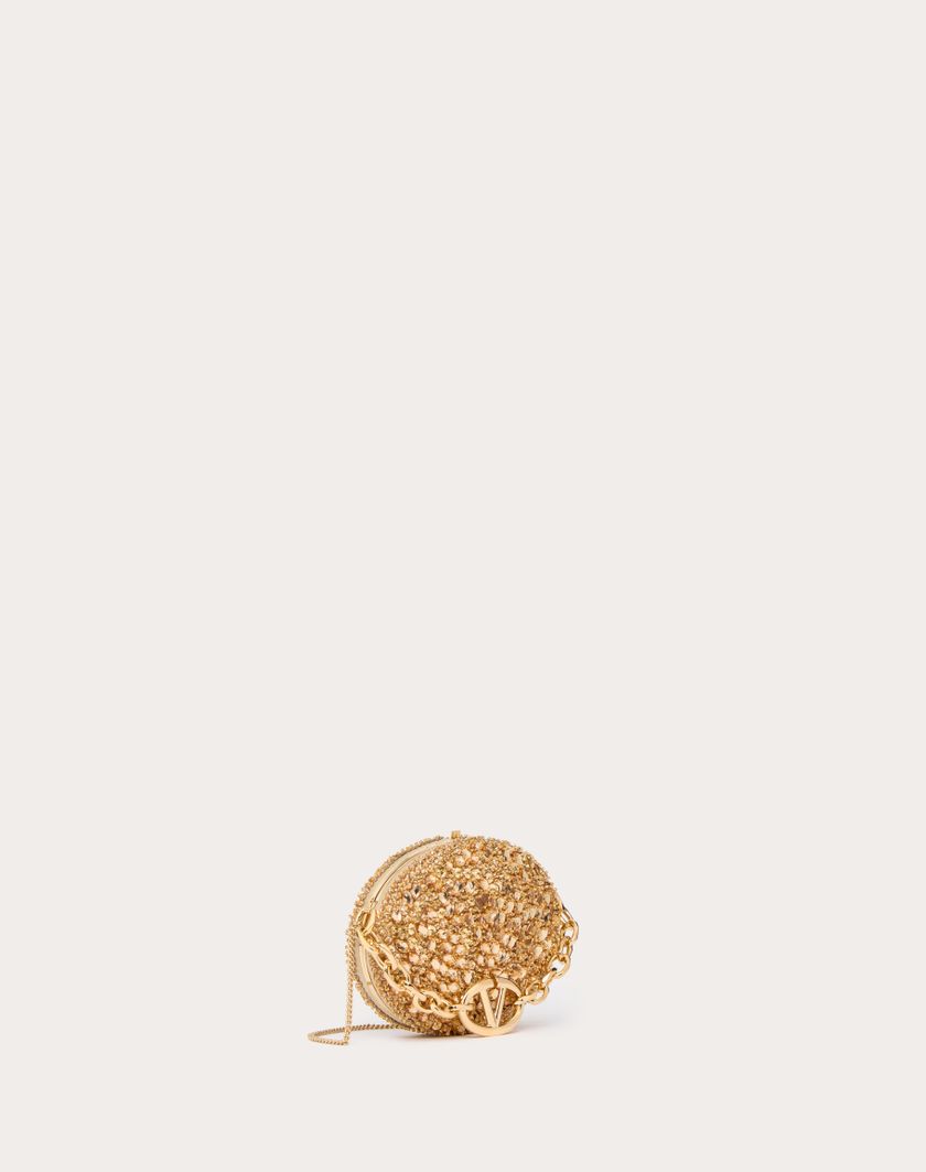 Valentino Handbags Minaudiere Ovale Valentino Garavani Carry Secrets Con Catena per Donna in Oro | Valentino IT Sconto