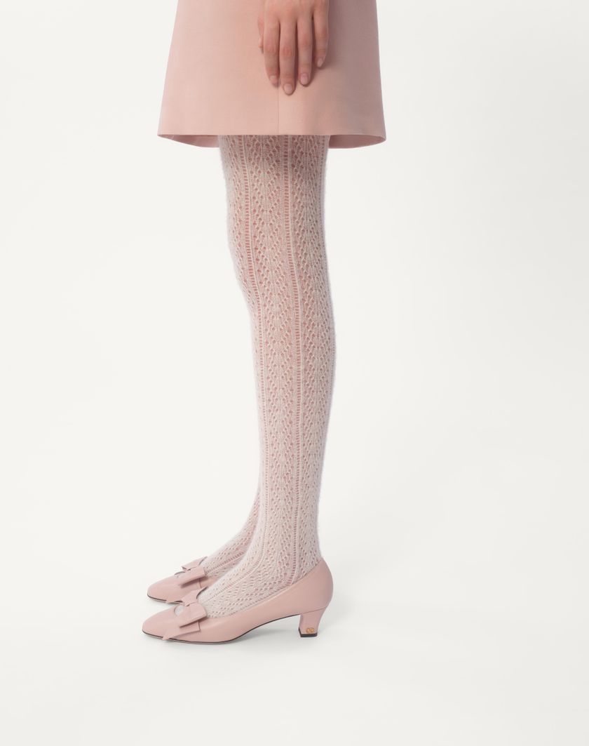 Valentino Handbags Abito Corto In Crepe Couture Ricamato per Donna in Rose Mist | Valentino IT Saldi