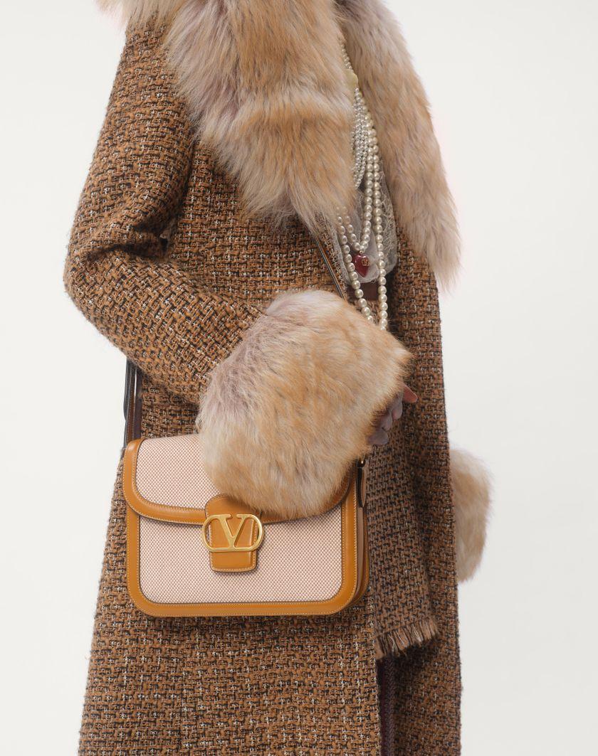 Valentino Handbags Cappotto In Fantasy Tweed per Donna in Marrone/multicolor | Valentino IT Vendita Calda