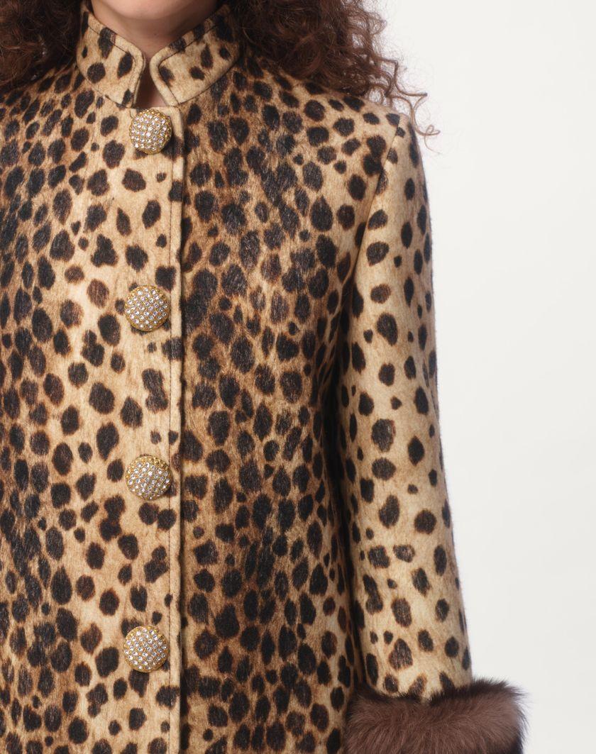 Valentino Handbags Caban In Panno Stampato Giaguaro Spots per Donna in Animalier | Valentino IT Saldi Di Fabbrica