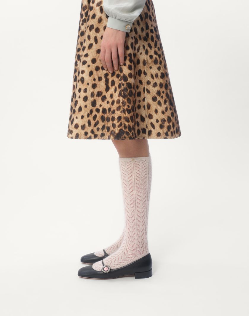 Valentino Handbags Gonna In Panno Stampato Giaguaro Spots per Donna in Animalier | Valentino IT I Più Venduti