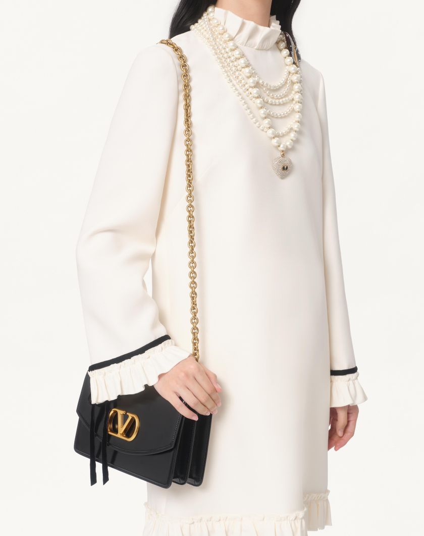 Valentino Handbags Abito Corto In Crepe Couture per Donna in Rosa | Valentino IT Spedizione Gratuita