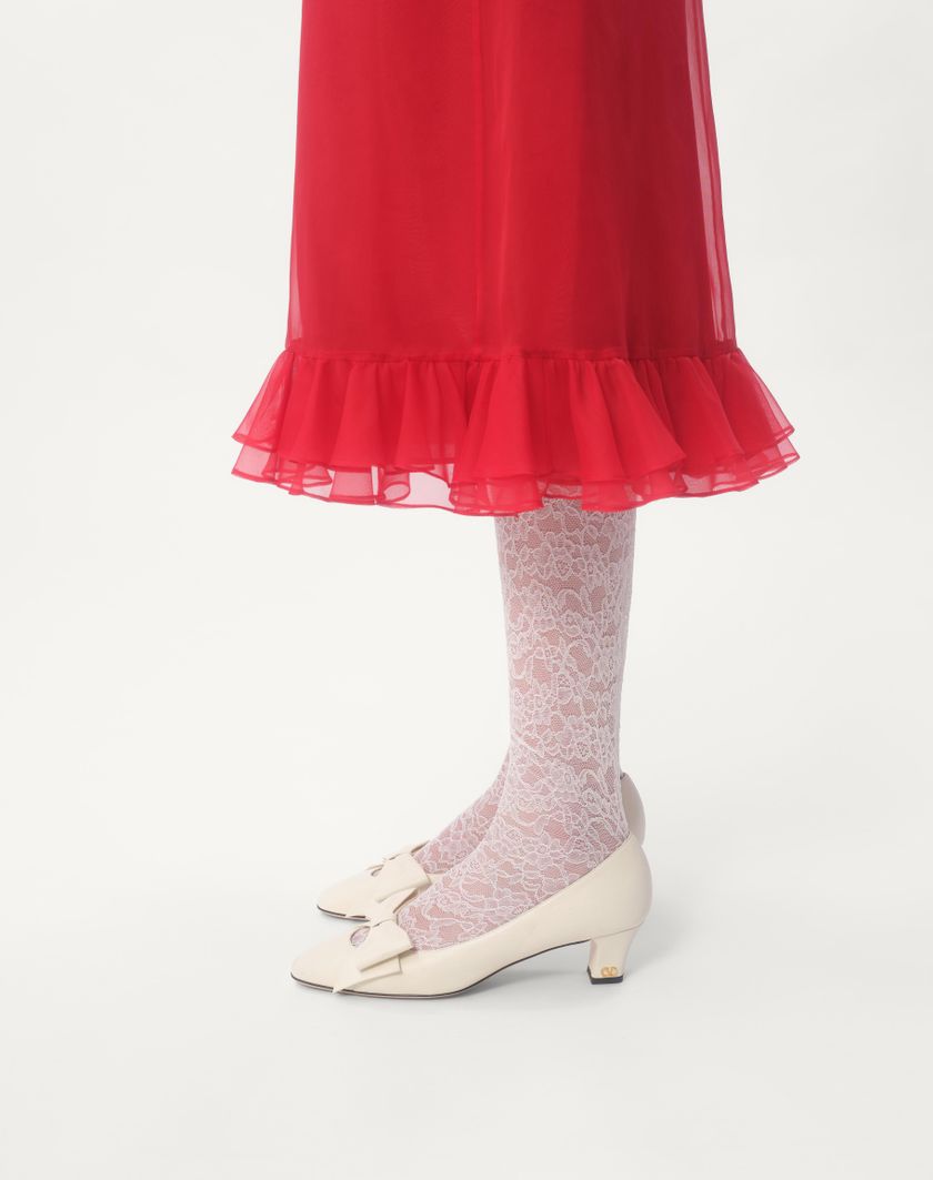 Valentino Handbags Abito Midi In Organza per Donna in Rosso | Valentino IT Acquista Ora