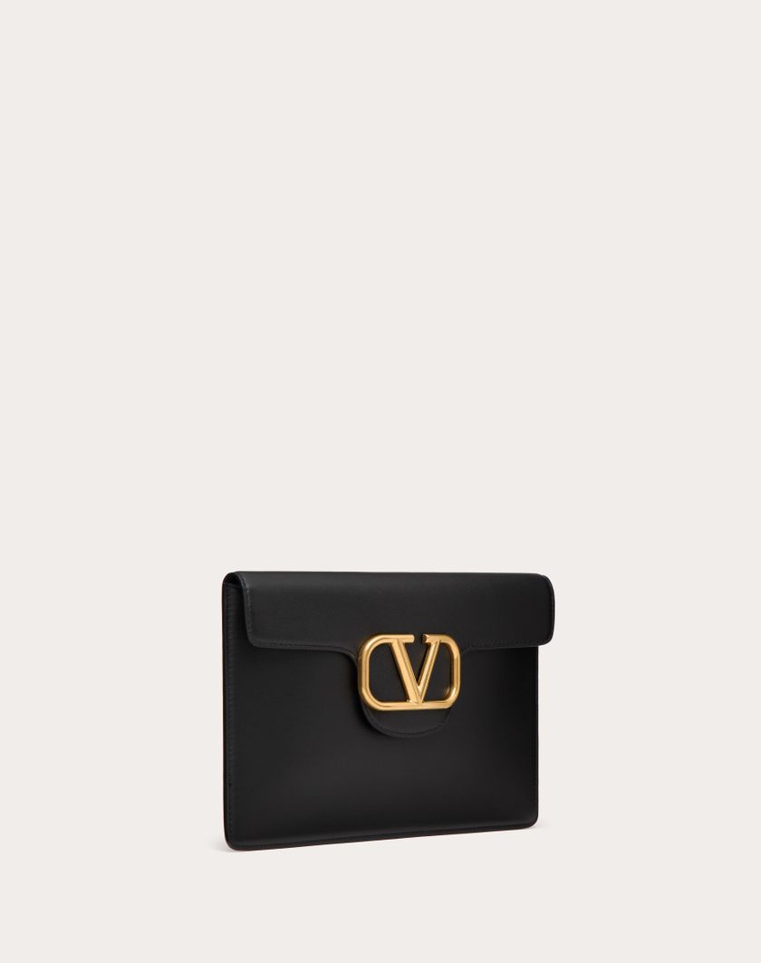 Valentino Handbags Pochette Valentino Garavani Locò In Vitello per Donna in Light Ivory | Valentino IT In Saldo