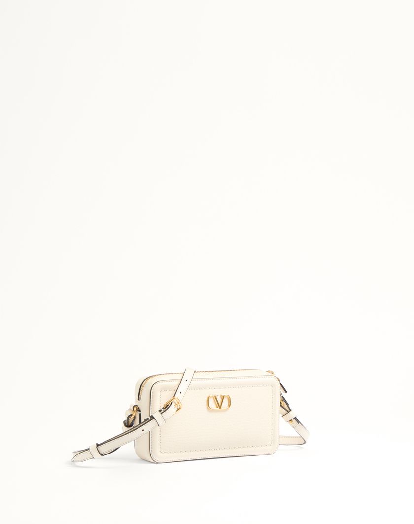 Valentino Handbags Mini Borsa A Tracolla Valentino Garavani Alltime In Vitello Granato per Donna in Mandorla | Valentino IT Nuova