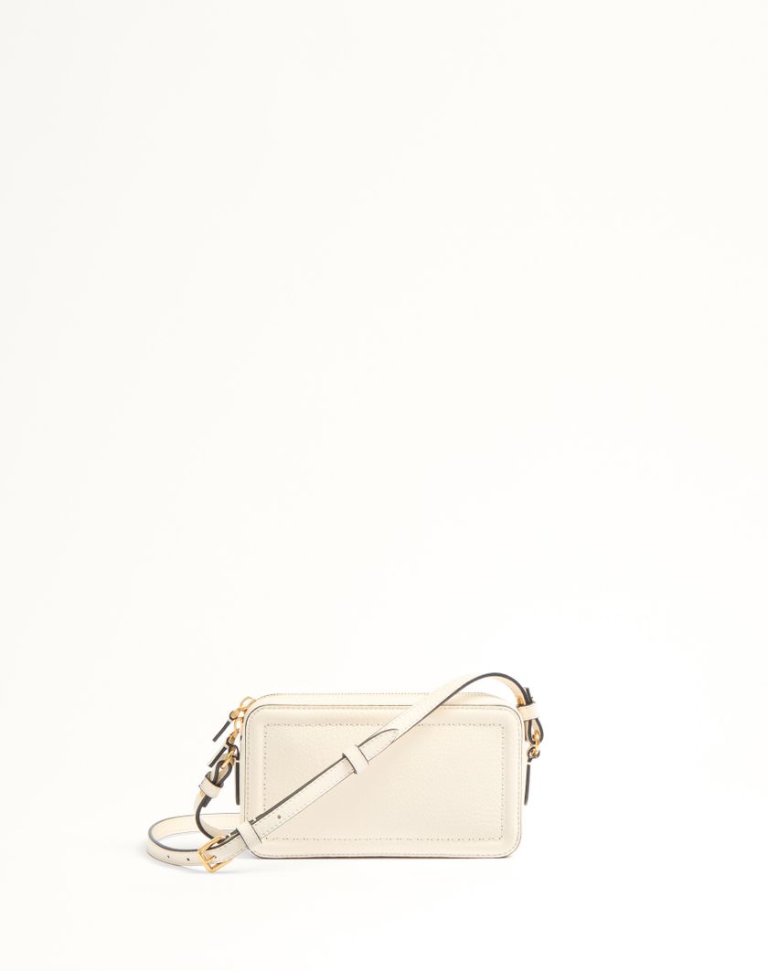 Valentino Handbags Mini Borsa A Tracolla Valentino Garavani Alltime In Vitello Granato per Donna in Avorio | Valentino IT Moda