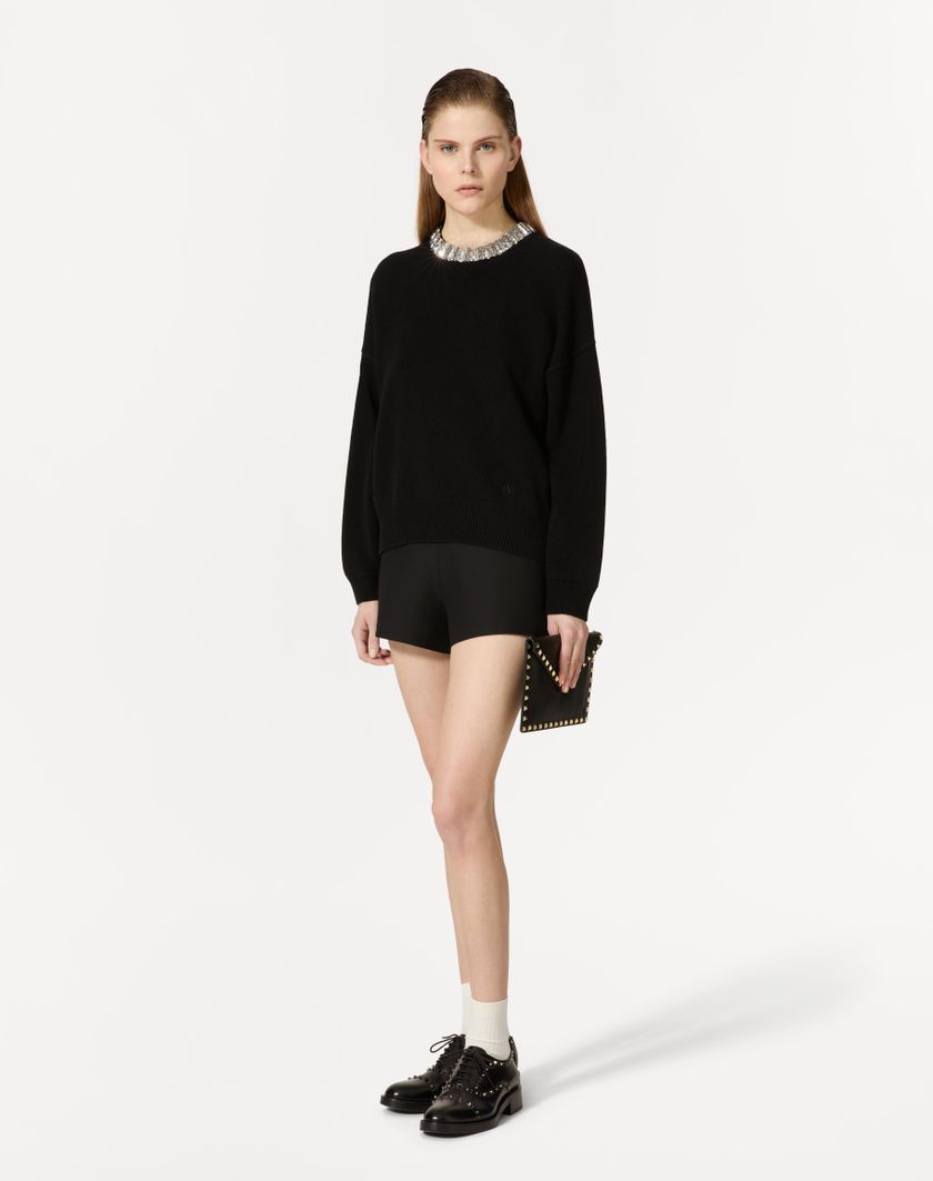 Valentino Handbags Pouch Rockstud In Vitello per Donna in Nero | Valentino IT Spedizione Gratuita