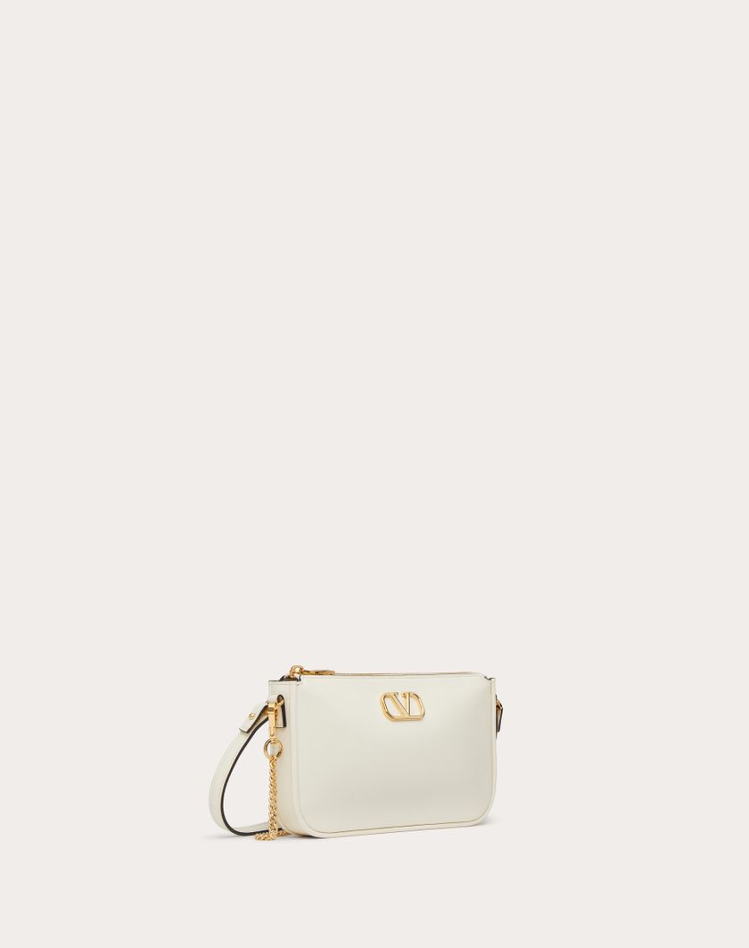 Valentino Handbags Mini Borsa Con Tracolla Vlogo Signature In Vitello per Donna in Nero | Valentino IT Shopping Online