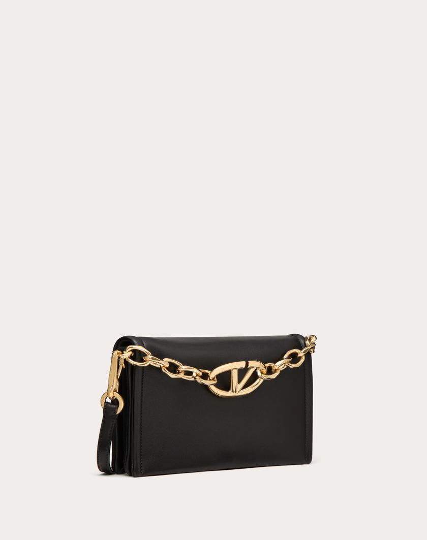 Valentino Handbags Clutch Vlogo Chain In Nappa Con Catena per Donna in Rosso Scuro | Valentino IT Convenienza