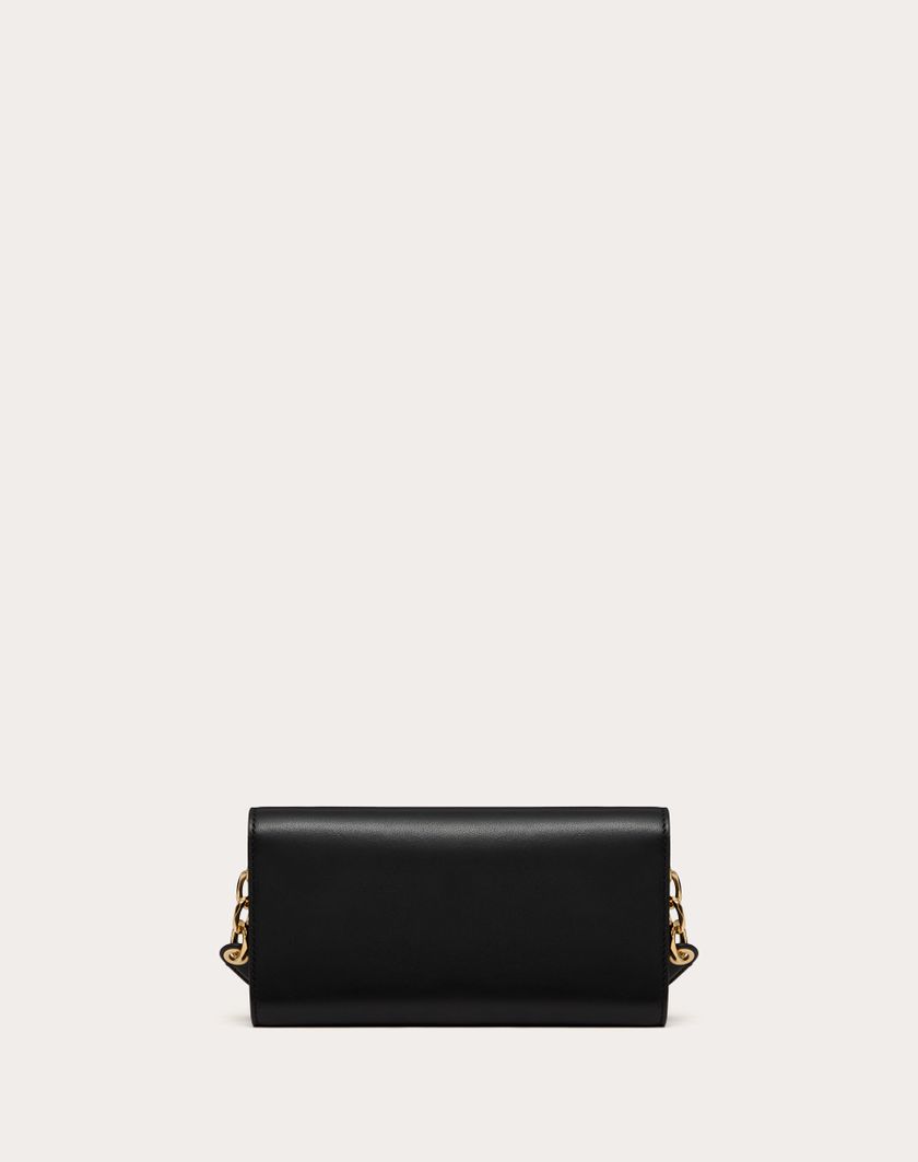 Valentino Handbags Portafoglio Con Tracolla Vlogo The Bold Edition In Nappa per Donna in Nero | Valentino IT Sconto