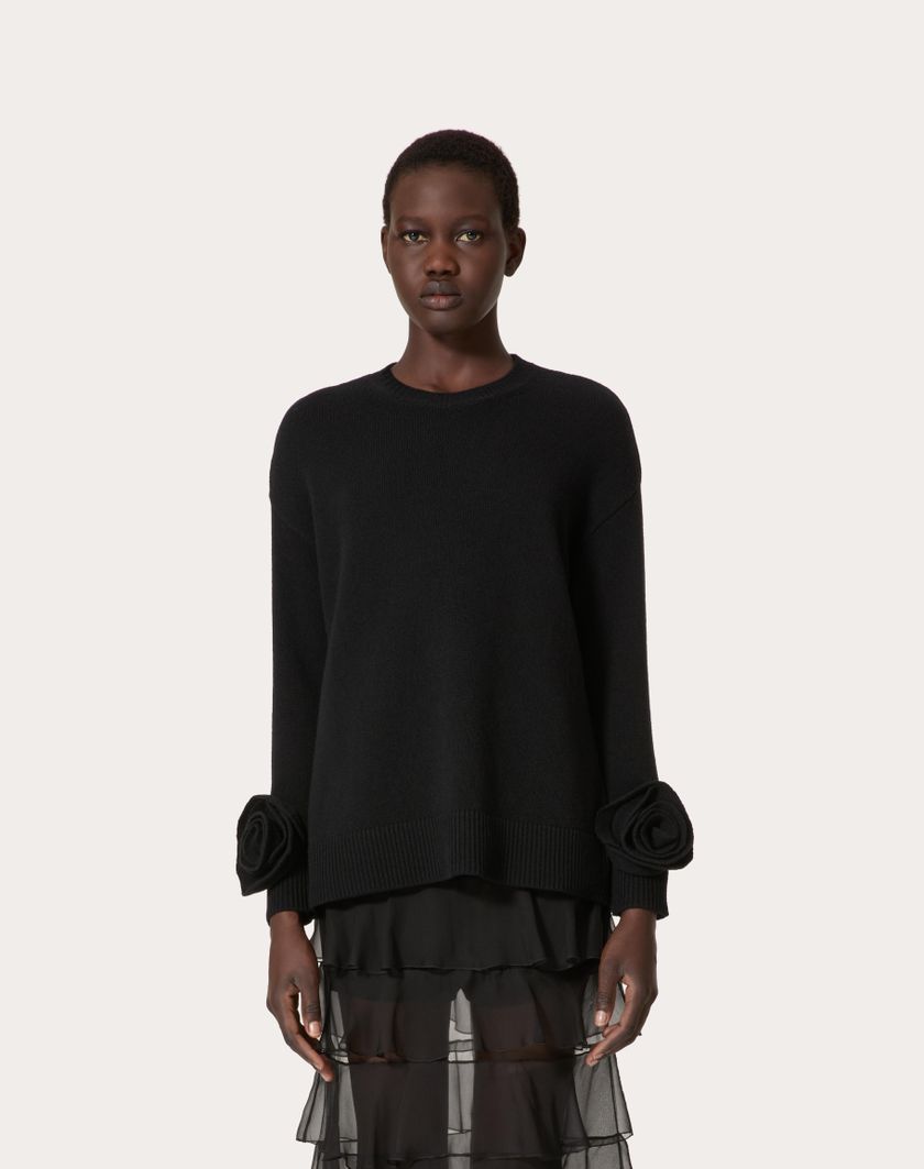 Valentino Handbags Maglia In Lana per Donna in Nero | Valentino IT Lightning offer