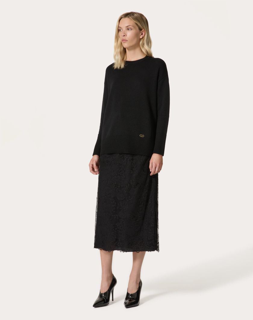 Valentino Handbags Gonna Midi per Donna in Nero | Valentino IT Vendite Flash