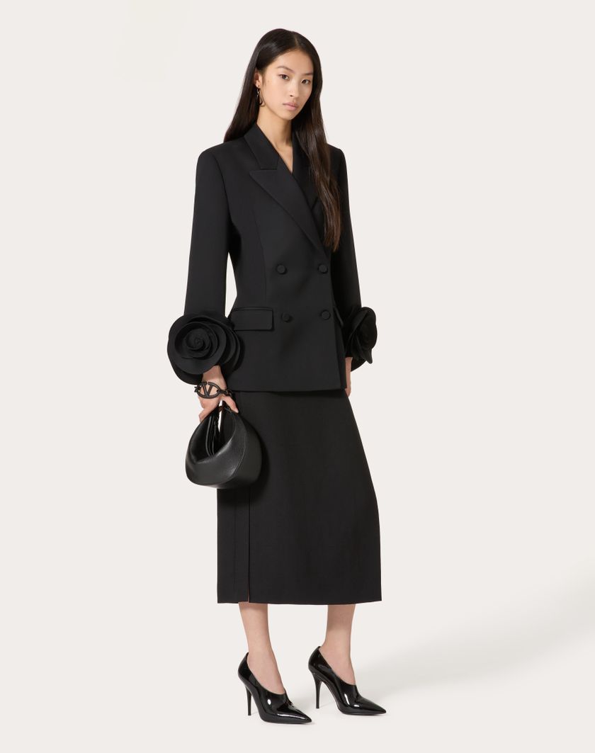 Valentino Handbags Giacca In Grisaille per Donna in Nero | Valentino IT Italy