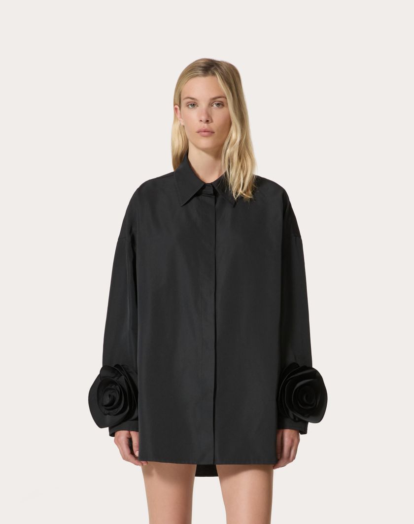 Valentino Handbags Giubbino In Micro Faille per Donna in Nero | Valentino IT Promozione