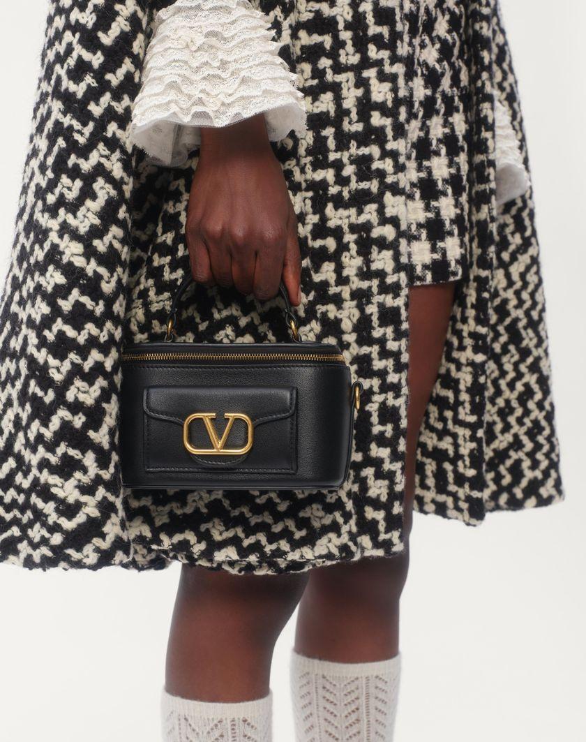Valentino Handbags Camicia In Georgette per Donna in Nero/avorio | Valentino IT Qualità Garantita