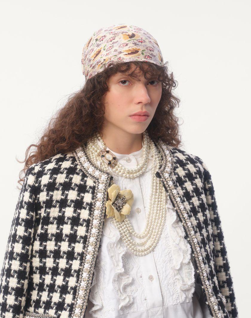 Valentino Handbags Top In Cotone E Lino Ricamato per Donna in Bianco | Valentino IT Negozi Online