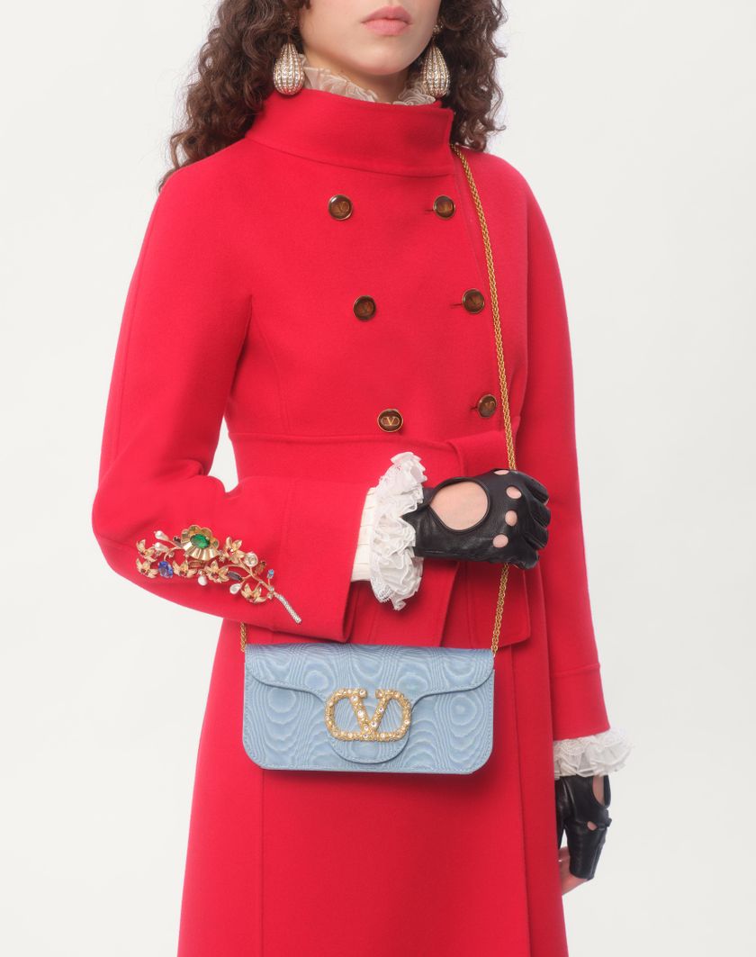 Valentino Handbags Cappotto In Compact Drap per Donna in Rosso | Valentino IT Solo un giorno rimasto