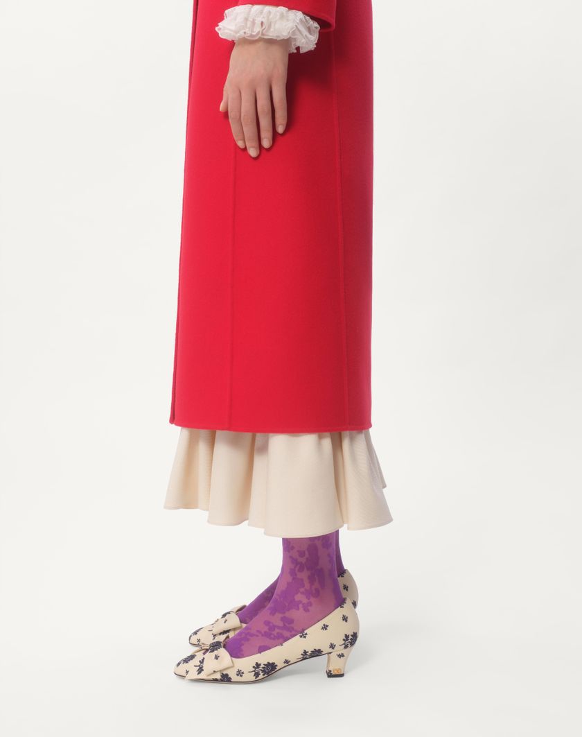 Valentino Handbags Cappotto In Compact Drap per Donna in Rosso | Valentino IT Solo un giorno rimasto