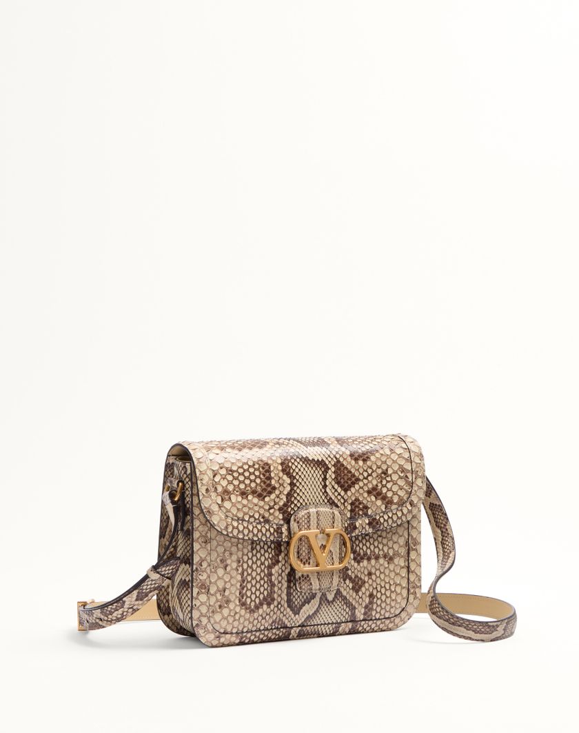 Valentino Handbags Borsa A Spalla Valentino Garavani 9to5 In Pitone per Donna in Avorio | Valentino IT In Vendita