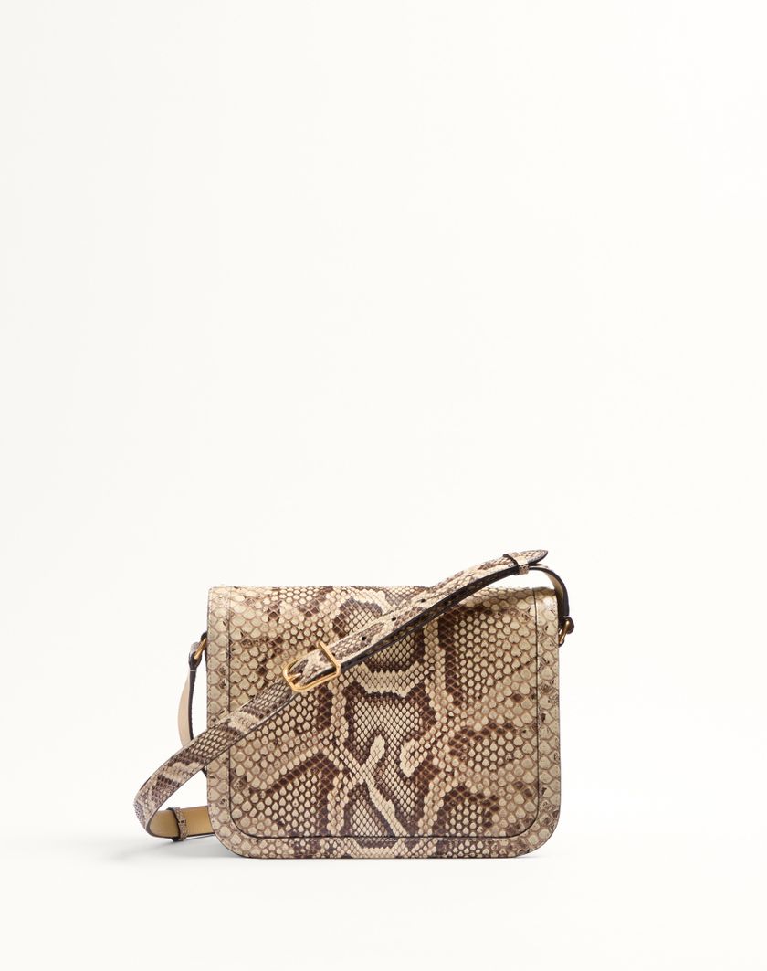Valentino Handbags Borsa A Spalla Valentino Garavani 9to5 In Pitone per Donna in Avorio | Valentino IT In Vendita