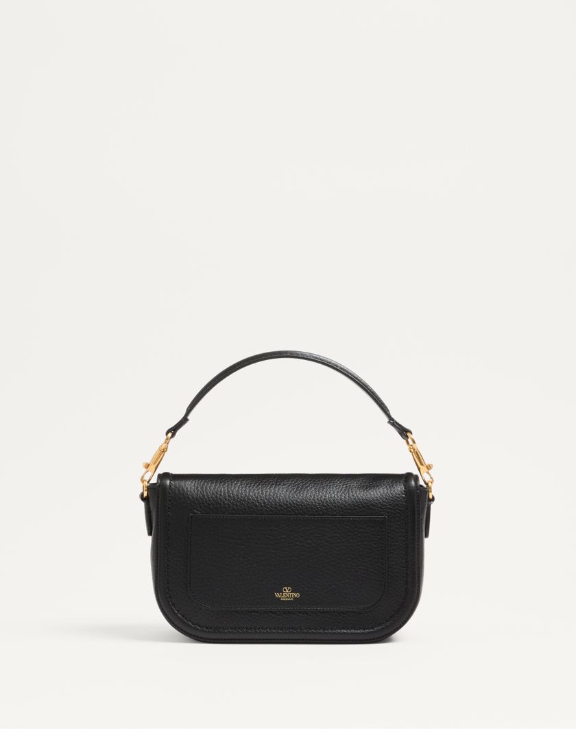 Valentino Handbags Borsa A Spalla Valentino Garavani Alltime In Vitello Granato Con Tracolla Nastro Jacquard per Donna in Nero/bianco | Valentino IT Vendita Calda