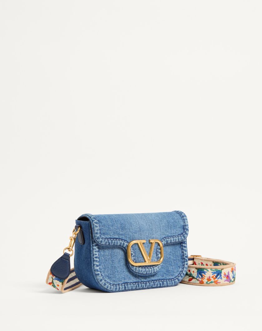 Valentino Handbags Borsa A Spalla Valentino Garavani Alltime In Denim per Donna in Denim/worker/multicolor | Valentino IT Vendita Economica