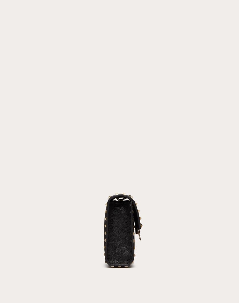 Valentino Handbags Borsa Piccola A Tracolla Rockstud In Vitello Granato per Donna in Poudre | Valentino IT Italy