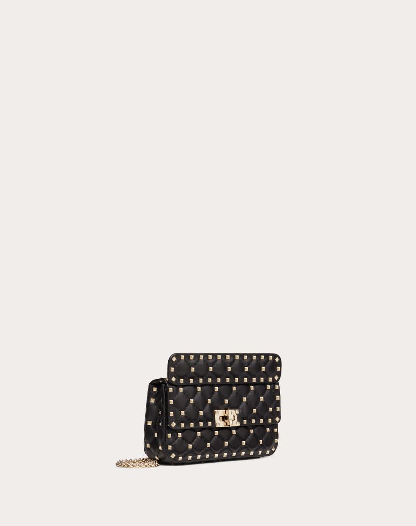 Valentino Handbags Borsa Piccola Rockstud Spike In Nappa per Donna in Nero | Valentino IT Italia