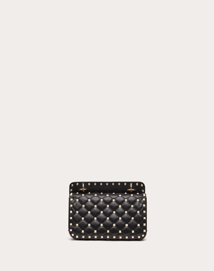 Valentino Handbags Borsa Piccola Rockstud Spike In Nappa per Donna in Light Ivory | Valentino IT Qualità