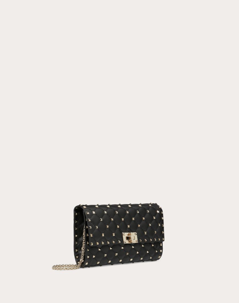 Valentino Handbags Borsa A Tracolla Rockstud Spike In Nappa per Donna in Poudre | Valentino IT Promozione