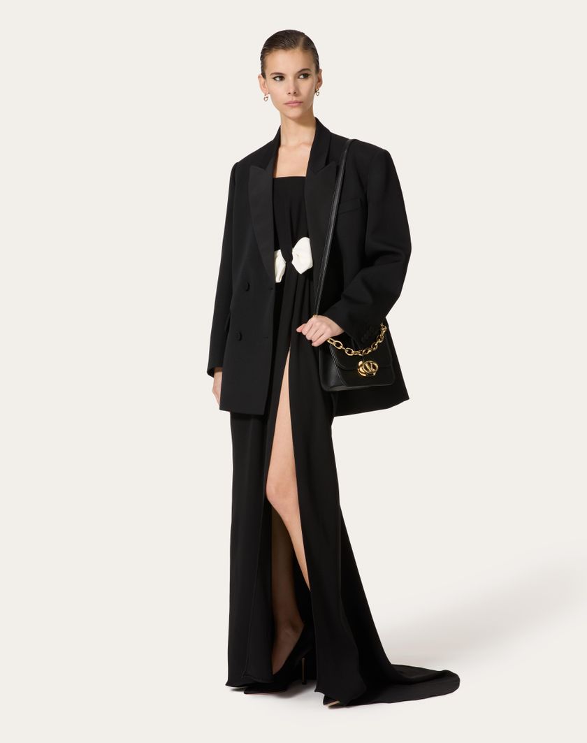 Valentino Handbags Abito Da Sera In Cady Couture per Donna in Nero | Valentino IT Offerta