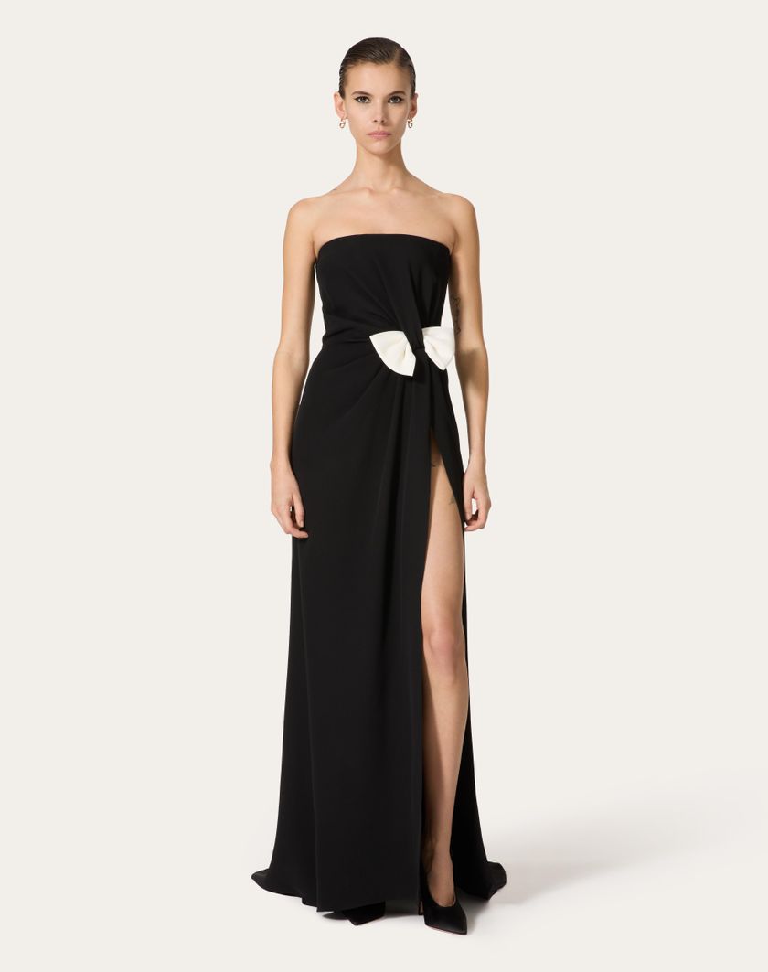 Valentino Handbags Abito Da Sera In Cady Couture per Donna in Nero | Valentino IT Offerta