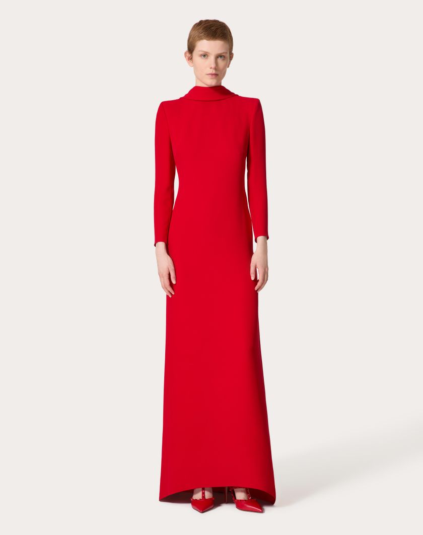 Valentino Handbags Gown In Cady Couture per Donna in Rosso | Valentino IT Economico
