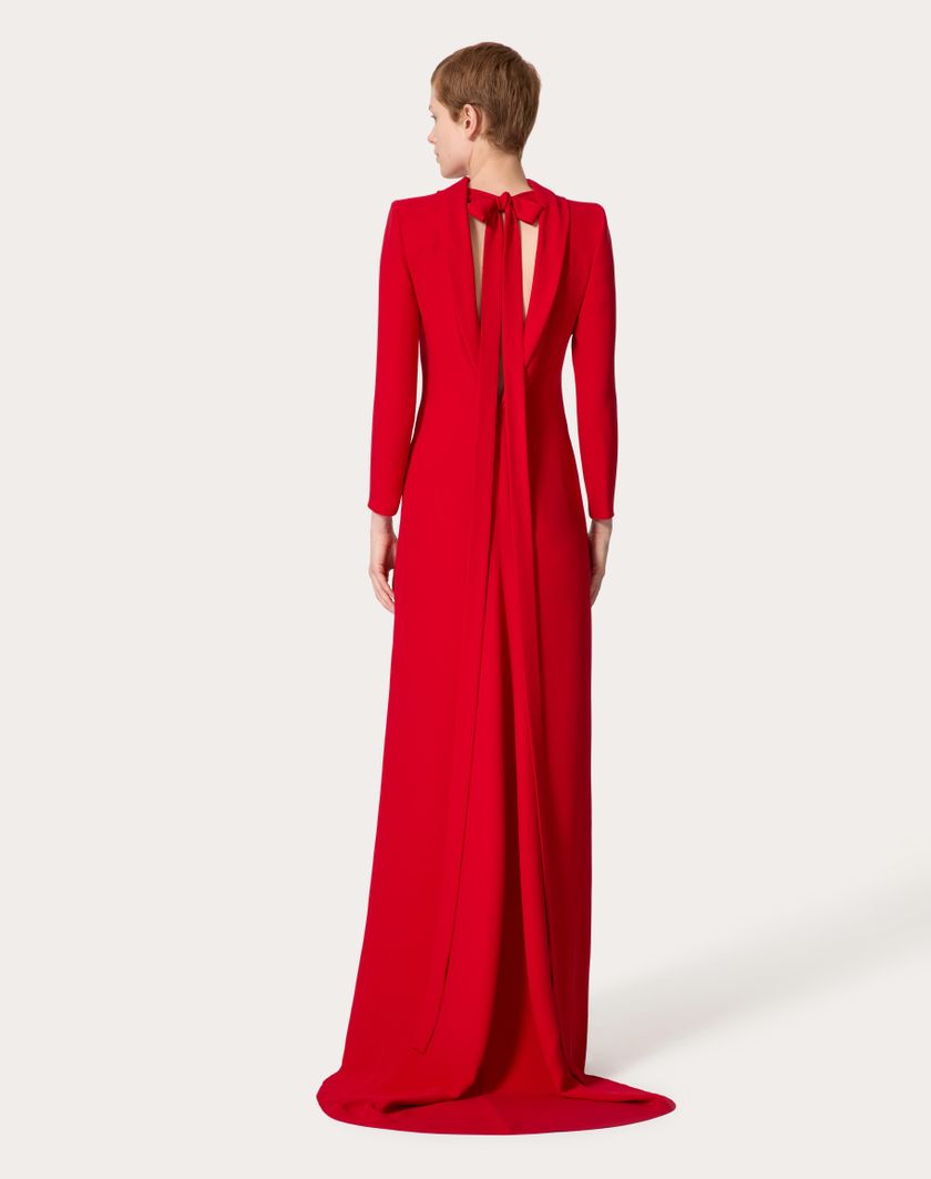 Valentino Handbags Gown In Cady Couture per Donna in Rosso | Valentino IT Economico