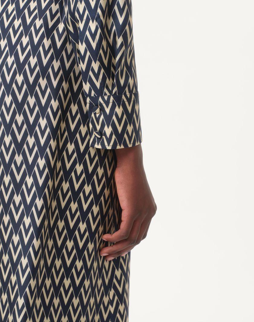 Valentino Handbags Camicia In Twill Toute La V per Donna in Nero/avorio | Valentino IT Spedizione Gratuita