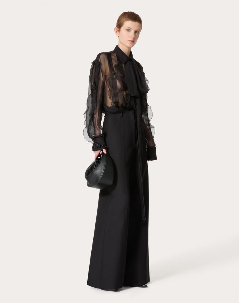 Valentino Handbags Camicia per Donna in Nero | Valentino IT Soddisfazione Garantita