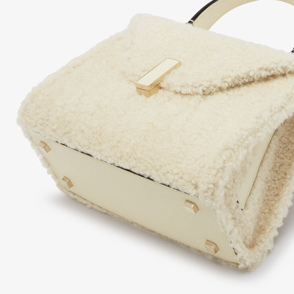 ﻿Valextra BORSA PICCOLA ISIDE MONTONE/VITELLO VS ORO CHIARO Outlet