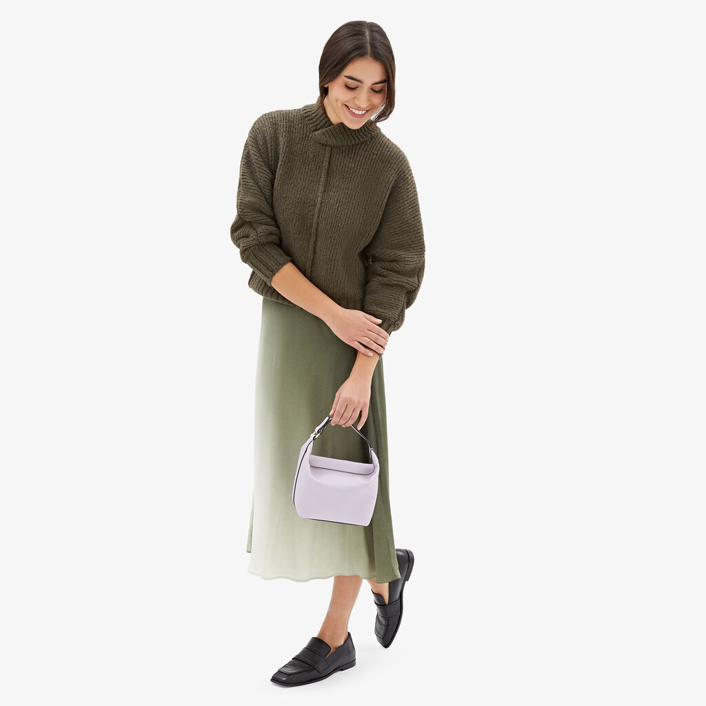 Valextra Borsa da Donna Mochi Mini di Lusso in Pelle Lilla | Valextra Saldi