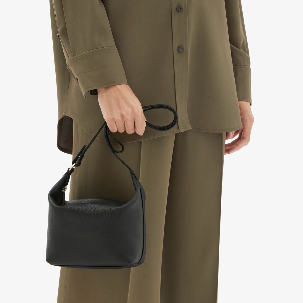 Valextra Borsa a mano mochi da Donna di Lusso in Pelle Nera | Valextra Offerte
