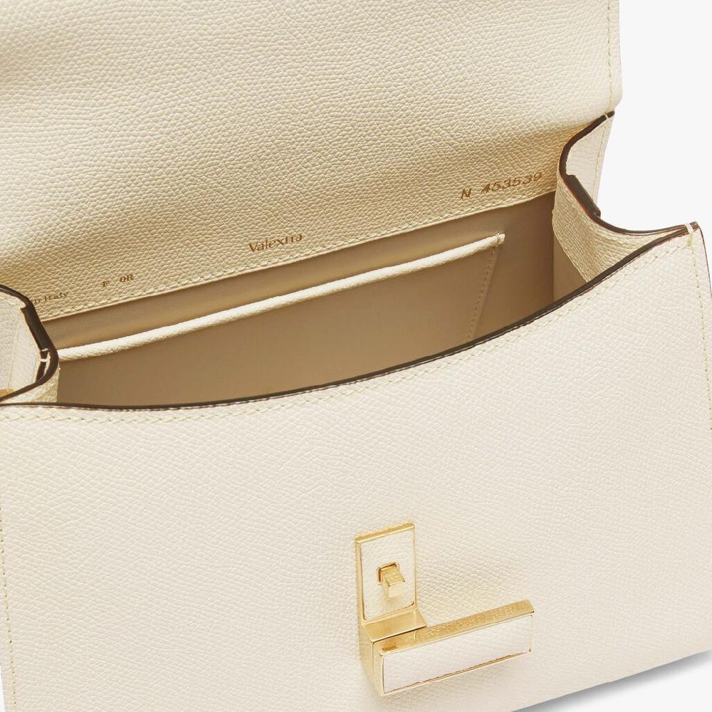 Valextra Iside: Borsa a mano Mini in Pelle Bianca | Valextra Vendite Flash