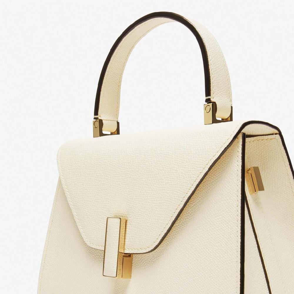Valextra Iside: Borsa a mano Mini in Pelle Bianca | Valextra Vendite Flash