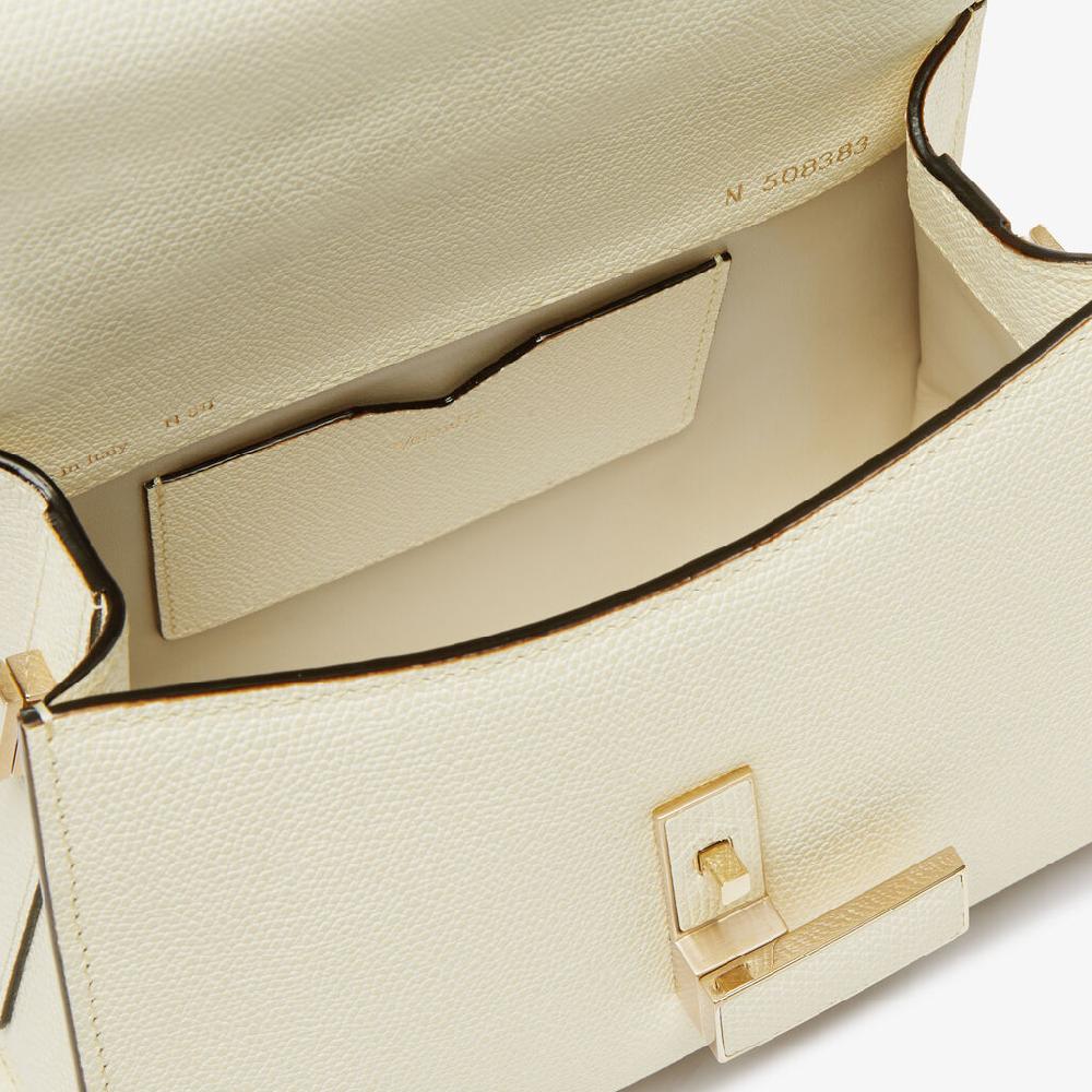 Valextra Borsa a mano Micro in Pelle Bianca | Valextra Iside In Linea