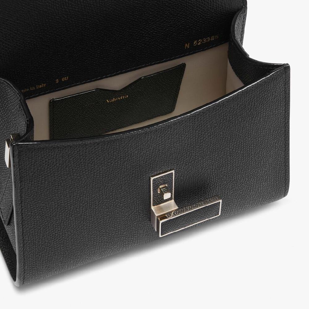 Valextra Borsetta piccola Micro in Pelle Nera | Valextra Iside Vendita
