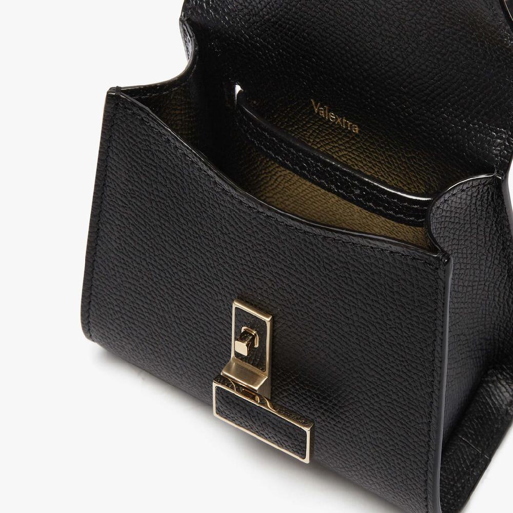 Valextra Borsa cintura compatta da Donna in Pelle Nera | Valextra Iside Fino Al -60%