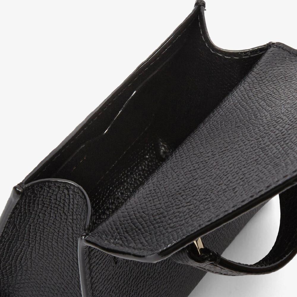 Valextra Borsa cintura compatta da Donna in Pelle Nera | Valextra Iside Fino Al -60%