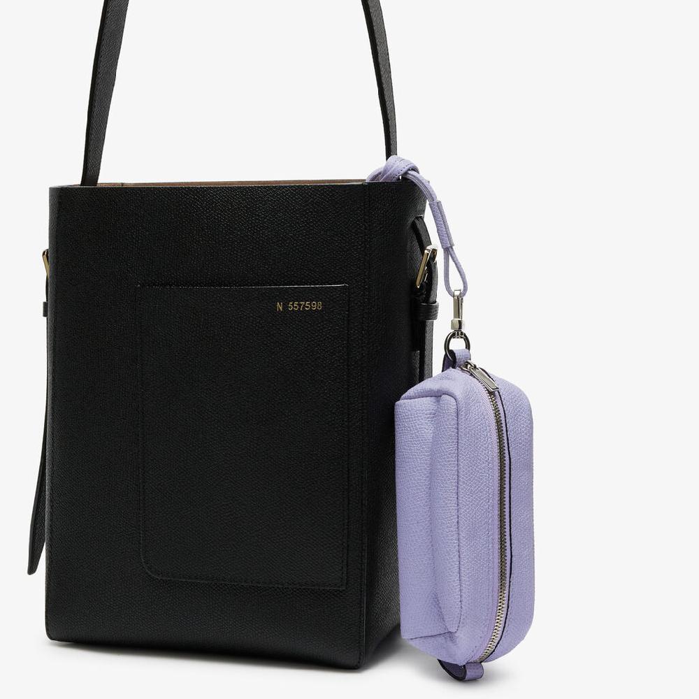 Valextra Trousse da Donna in Pelle Lilla con tracolla | Valextra Vendite Flash