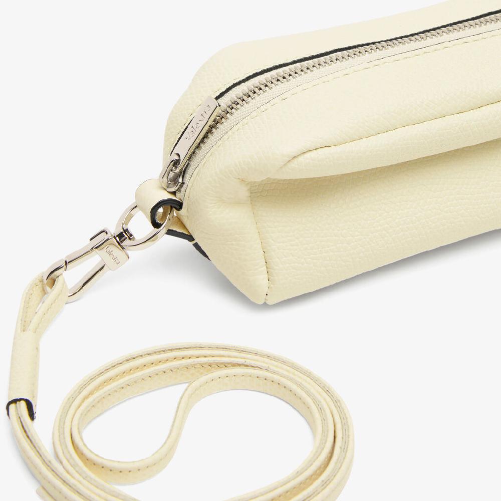Valextra Micro beauty-case/Micro bag in Pelle Bianca | Valextra Lightning offer