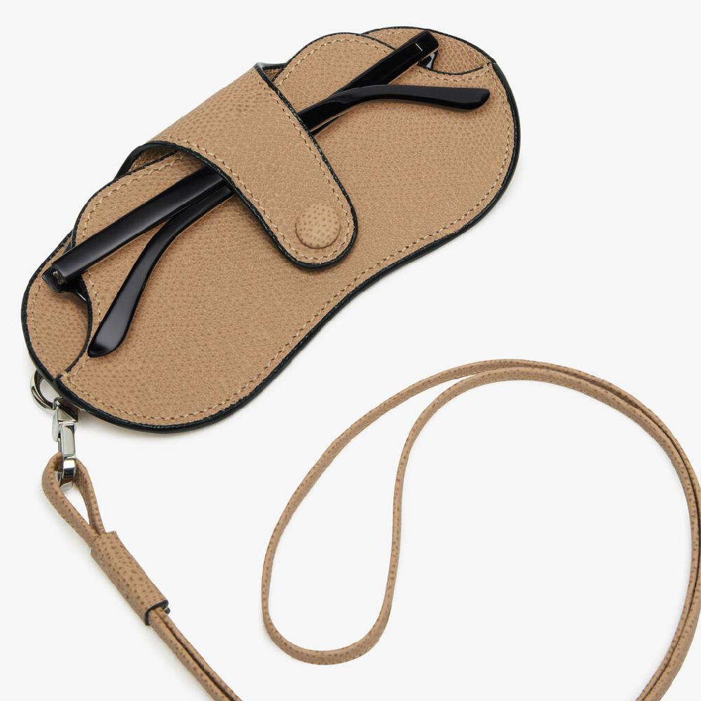 Valextra Custodia porta occhiali da Donna in Pelle Beige | Valextra Italy