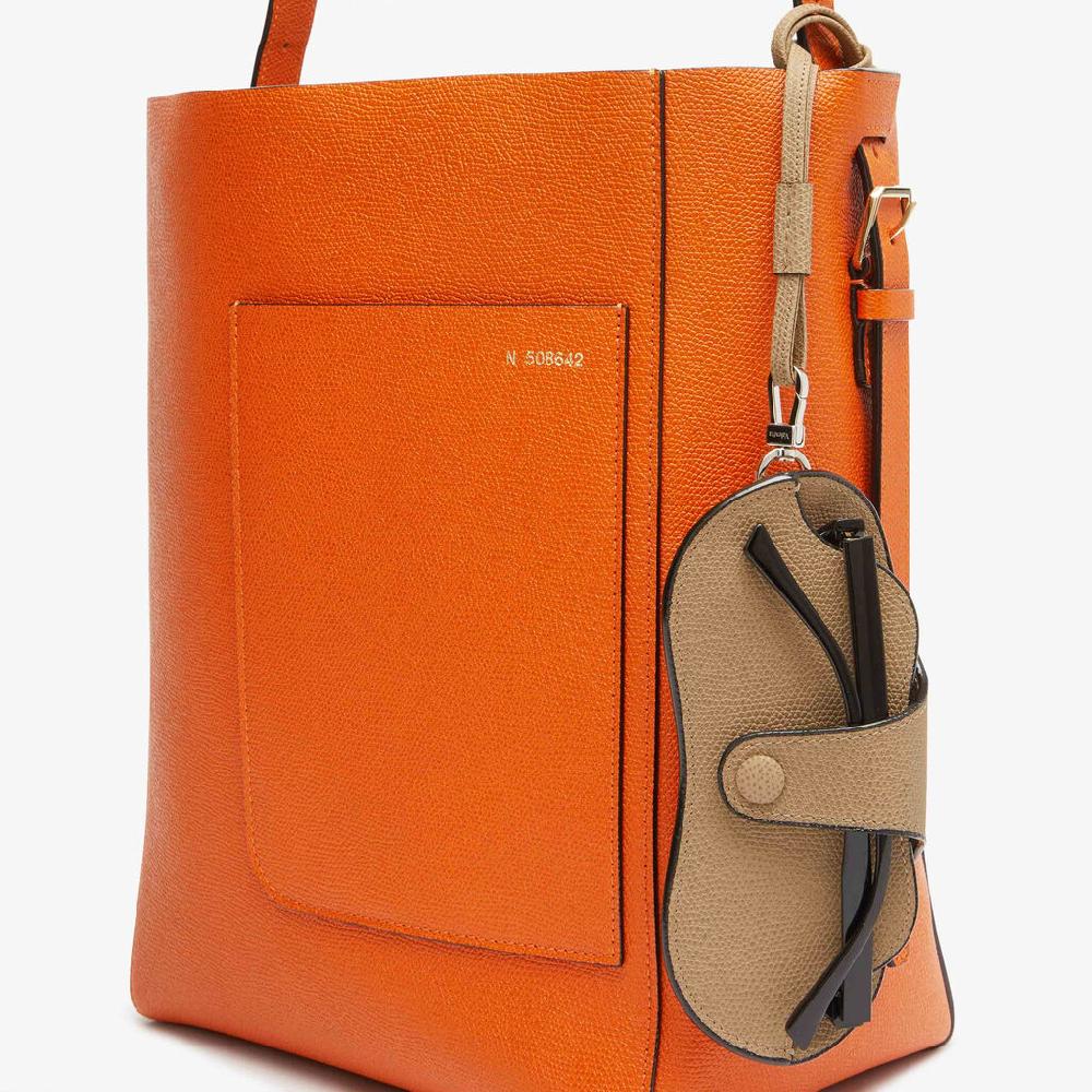 Valextra Custodia porta occhiali da Donna in Pelle Beige | Valextra Italy
